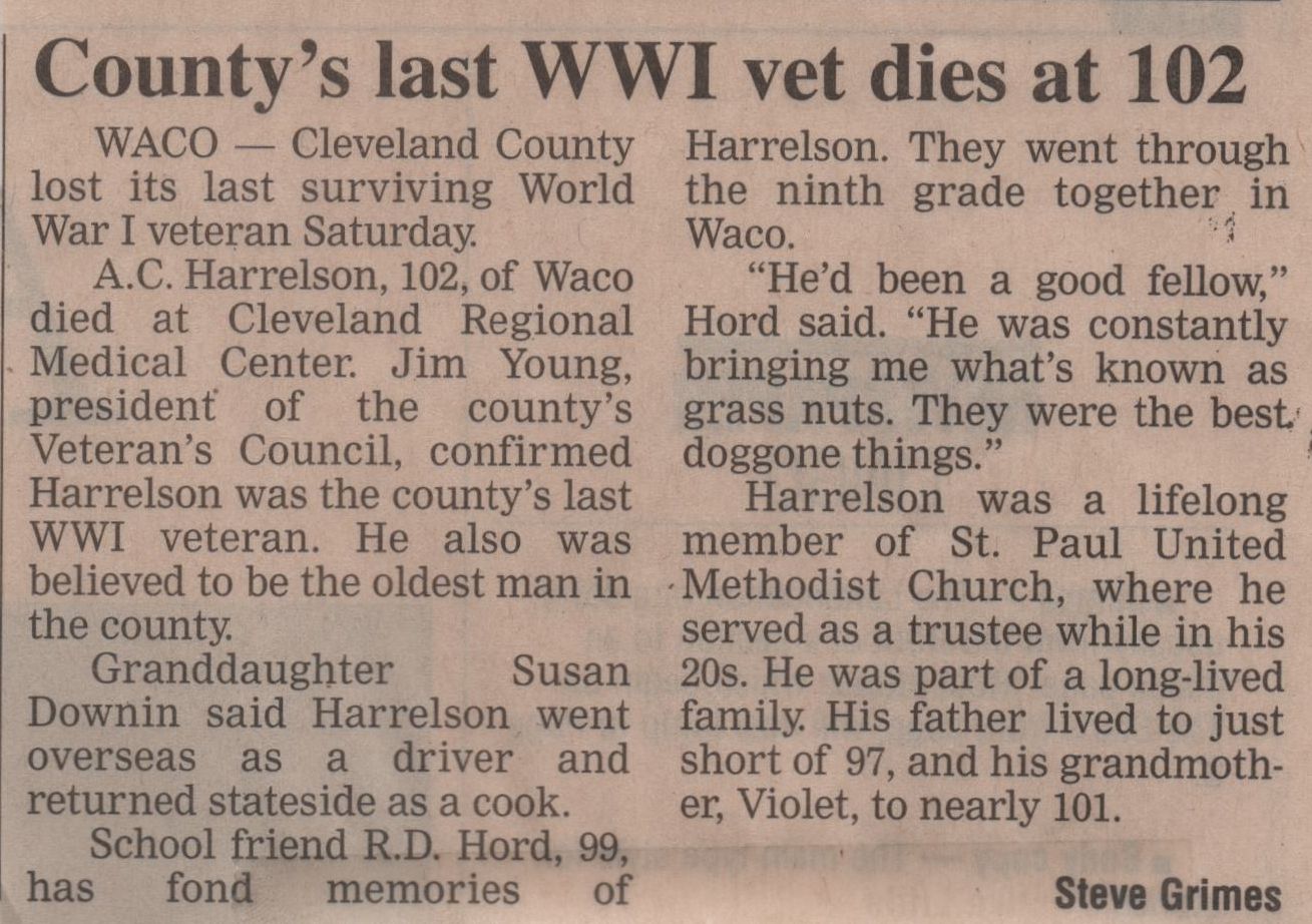 Harrelson Asbury article